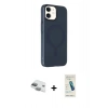MARSİLYAN™- iPhone 11 Kılıf Çekirdek Modern Prime - Şeffaf Pasifik Cam Ekran Koruyucu + Pers Alüminyum Kamera Lens - YL