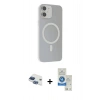 MARSİLYAN™- iPhone 11 Kılıf Çekirdek Modern Prime - Şeffaf Royal Nano Ekran Koruyucu + Pers Alüminyum Kamera Lens - LT