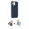 MARSİLYAN™- iPhone 11 Kılıf Çekirdek Modern Prime - Şeffaf Royal Nano Ekran Koruyucu + Raze Metal Kamera Lens - SH