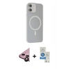 MARSİLYAN™- iPhone 11 Kılıf Çekirdek Modern Prime - Şeffaf Royal Nano Ekran Koruyucu + Raze Metal Kamera Lens - SH