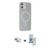 MARSİLYAN™- iPhone 11 Kılıf Çekirdek Modern Prime - Şeffaf Royal Nano Ekran Koruyucu + Pers Alüminyum Kamera Lens - YL