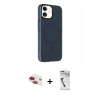 MARSİLYAN™- iPhone 11 Kılıf Çekirdek Modern Prime - Şeffaf Uv Polymer Nano Ekran Koruyucu + Pers Alüminyum Kamera Lens - KI