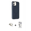 MARSİLYAN™- iPhone 11 Kılıf Çekirdek Modern Prime - Şeffaf Uv Polymer Nano Ekran Koruyucu + Pers Alüminyum Kamera Lens - GD