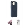 MARSİLYAN™- iPhone 11 Kılıf Çekirdek Modern Prime - Şeffaf Uv Polymer Nano Ekran Koruyucu + Raze Metal Kamera Lens - SH
