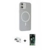 MARSİLYAN™- iPhone 11 Kılıf Çekirdek Modern Prime - Siyah 360 Mat Full Body Arka Koruyucu + Pers Alüminyum Kamera Lens - YL