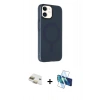 MARSİLYAN™- iPhone 11 Kılıf Çekirdek Modern Prime - Siyah 3D Antistatik Seramik Nano Ekran Koruyucu + Pers Alüminyum Kamera Lens - GD