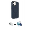 MARSİLYAN™- iPhone 11 Kılıf Çekirdek Modern Prime - Siyah 3D Antistatik Seramik Nano Ekran Koruyucu + Pers Alüminyum Kamera Lens - YL