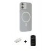 MARSİLYAN™- iPhone 11 Kılıf Çekirdek Modern Prime - Siyah 6D Antistatik Mat Seramik Hayalet Nano Ekran Koruyucu + Renkli Kamera Lens Koruma Cam - SI