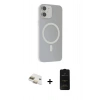 MARSİLYAN™- iPhone 11 Kılıf Çekirdek Modern Prime - Siyah 6D Antistatik Mat Seramik Hayalet Nano Ekran Koruyucu + Pers Alüminyum Kamera Lens - GD