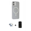 MARSİLYAN™- iPhone 11 Kılıf Çekirdek Modern Prime - Siyah 6D Antistatik Mat Seramik Hayalet Nano Ekran Koruyucu + Pers Alüminyum Kamera Lens - GI