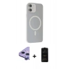 MARSİLYAN™- iPhone 11 Kılıf Çekirdek Modern Prime - Siyah 6D Antistatik Mat Seramik Hayalet Nano Ekran Koruyucu + Raze Metal Kamera Lens - MR