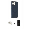 MARSİLYAN™- iPhone 11 Kılıf Çekirdek Modern Prime - Siyah 6D Antistatik Mat Seramik Hayalet Nano Ekran Koruyucu + Pers Alüminyum Kamera Lens - GD