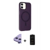 MARSİLYAN™- iPhone 11 Kılıf Çekirdek Modern Prime - Siyah 6D Antistatik Mat Seramik Hayalet Nano Ekran Koruyucu + Raze Metal Kamera Lens - MR