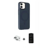 MARSİLYAN™- iPhone 11 Kılıf Çekirdek Modern Prime - Siyah 6D Antistatik Mat Seramik Hayalet Nano Ekran Koruyucu + Pers Alüminyum Kamera Lens - YL