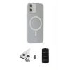 MARSİLYAN™- iPhone 11 Kılıf Çekirdek Modern Prime - Siyah 6D Antistatik Mat Seramik Hayalet Nano Ekran Koruyucu + Raze Metal Kamera Lens - GS