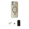 MARSİLYAN™- iPhone 11 Kılıf Çekirdek Modern Prime - Siyah 6D Antistatik Mat Seramik Hayalet Nano Ekran Koruyucu + Renkli Kamera Lens Koruma Cam - SI