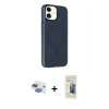 MARSİLYAN™- iPhone 11 Kılıf Çekirdek Modern Prime - Siyah 6D Mat Seramik Hayalet Nano Ekran Koruyucu + Pers Alüminyum Kamera Lens - GI
