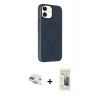 MARSİLYAN™- iPhone 11 Kılıf Çekirdek Modern Prime - Siyah 6D Mat Seramik Hayalet Nano Ekran Koruyucu + Pers Alüminyum Kamera Lens - GD