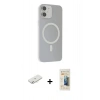 MARSİLYAN™- iPhone 11 Kılıf Çekirdek Modern Prime - Siyah 6D Mat Seramik Hayalet Nano Ekran Koruyucu + Renkli Kamera Lens Koruma Cam - SI