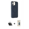 MARSİLYAN™- iPhone 11 Kılıf Çekirdek Modern Prime - Siyah 6D Mat Seramik Hayalet Nano Ekran Koruyucu + Kamera Lens Koruma Cam - SF