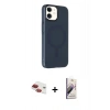 MARSİLYAN™- iPhone 11 Kılıf Çekirdek Modern Prime - Siyah Bilvis 3D Mat Cam Ekran Koruyucu + Pers Alüminyum Kamera Lens - KI