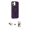 MARSİLYAN™- iPhone 11 Kılıf Çekirdek Modern Prime - Siyah Bilvis 3D Mat Cam Ekran Koruyucu + Pers Alüminyum Kamera Lens - KI