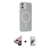 MARSİLYAN™- iPhone 11 Kılıf Çekirdek Modern Prime - Siyah Bilvis 3D Mat Cam Ekran Koruyucu + Siyah Raze Metal Kamera Lens