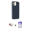 MARSİLYAN™- iPhone 11 Kılıf Çekirdek Modern Prime - Siyah Bilvis 5in1 3D Magic Cam Ekran Koruyucu + Pers Alüminyum Kamera Lens - KI