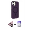 MARSİLYAN™- iPhone 11 Kılıf Çekirdek Modern Prime - Siyah Bilvis 5in1 3D Magic Cam Ekran Koruyucu + Siyah Raze Metal Kamera Lens