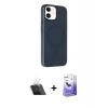 MARSİLYAN™- iPhone 11 Kılıf Çekirdek Modern Prime - Siyah Bilvis 5in1 5D Magic Hayalet Cam Ekran Koruyucu + Kamera Lens Koruma Cam - SF