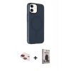 MARSİLYAN™- iPhone 11 Kılıf Çekirdek Modern Prime - Siyah Bilvis Hayalet Cam Ekran Koruyucu + Pers Alüminyum Kamera Lens - KI