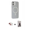 MARSİLYAN™- iPhone 11 Kılıf Çekirdek Modern Prime - Siyah Bilvis Hayalet Cam Ekran Koruyucu + Pers Alüminyum Kamera Lens - KI