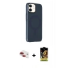 MARSİLYAN™- iPhone 11 Kılıf Çekirdek Modern Prime - Siyah Buffer Cam Ekran Koruyucu + Pers Alüminyum Kamera Lens - KI