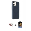 MARSİLYAN™- iPhone 11 Kılıf Çekirdek Modern Prime - Siyah Buffer Hayalet Cam Ekran Koruyucu + Pers Alüminyum Kamera Lens - KI