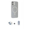 MARSİLYAN™- iPhone 11 Kılıf Çekirdek Modern Prime - Siyah Joko Magic 5D Cam + Pers Alüminyum Kamera Lens - GI