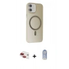 MARSİLYAN™- iPhone 11 Kılıf Çekirdek Modern Prime - Siyah Joko Magic 5D Cam + Pers Alüminyum Kamera Lens - KI