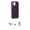 MARSİLYAN™- iPhone 11 Kılıf Çekirdek Modern Prime - Siyah Joko Magic 5D Cam + Pers Alüminyum Kamera Lens - YL