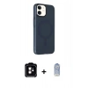MARSİLYAN™- iPhone 11 Kılıf Çekirdek Modern Prime - Siyah Joko Magic 5D Cam + PVD Metal Kamera Lens - TU