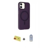 MARSİLYAN™- iPhone 11 Kılıf Çekirdek Modern Prime - Siyah Joko Magic 5D Cam + Rainbow Kamera Lens Koruma Cam - KI