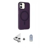 MARSİLYAN™- iPhone 11 Kılıf Çekirdek Modern Prime - Siyah Joko Magic 5D Cam + Raze Metal Kamera Lens - GS