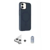 MARSİLYAN™- iPhone 11 Kılıf Çekirdek Modern Prime - Siyah Joko Magic 5D Cam + Raze Metal Kamera Lens - GS