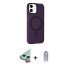 MARSİLYAN™- iPhone 11 Kılıf Çekirdek Modern Prime - Siyah Joko Magic 5D Cam + Raze Metal Kamera Lens - KI
