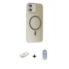 MARSİLYAN™- iPhone 11 Kılıf Çekirdek Modern Prime - Siyah Joko Magic 5D Cam + Renkli Kamera Lens Koruma Cam - SI