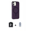 MARSİLYAN™- iPhone 11 Kılıf Çekirdek Modern Prime - Siyah Joko Magic 5D Cam + PVD Metal Kamera Lens - SH