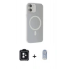 MARSİLYAN™- iPhone 11 Kılıf Çekirdek Modern Prime - Siyah Joko Magic 5D Cam + PVD Metal Kamera Lens - SH