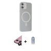 MARSİLYAN™- iPhone 11 Kılıf Çekirdek Modern Prime - Siyah Joko Magic 5D Cam + Raze Metal Kamera Lens - SH