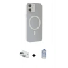 MARSİLYAN™- iPhone 11 Kılıf Çekirdek Modern Prime - Siyah Joko Magic 5D Cam + Yeşil Pers Alüminyum Kamera Lens