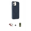 MARSİLYAN™- iPhone 11 Kılıf Çekirdek Modern Prime - Siyah Joko Magic 5D Hayalet Cam + Kırmızı Pers Alüminyum Kamera Lens