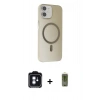 MARSİLYAN™- iPhone 11 Kılıf Çekirdek Modern Prime - Siyah Joko Magic 5D Hayalet Cam + PVD Metal Kamera Lens - MI