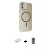 MARSİLYAN™- iPhone 11 Kılıf Çekirdek Modern Prime - Siyah Joko Magic 5D Hayalet Cam + Pembe Renkli Kamera Lens Koruma Cam